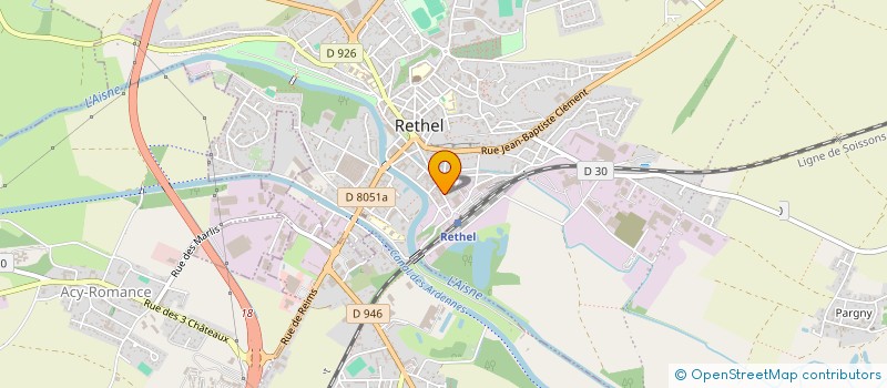 localisation de l'entreprise OGEC NOTRE DAME à RETHEL