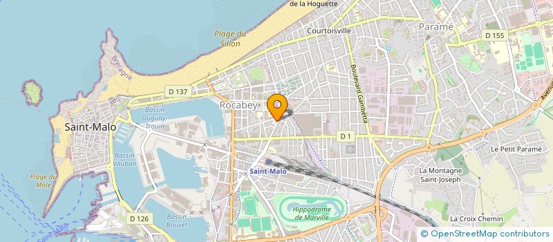 localisation de l'entreprise OGEC NOTRE-DAME AUXILIATRICE  SAINT-MALO