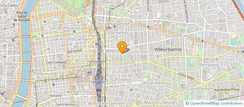 localisation de l'entreprise OGEC NOTRE DAME DE BELLECOMBE  LYON