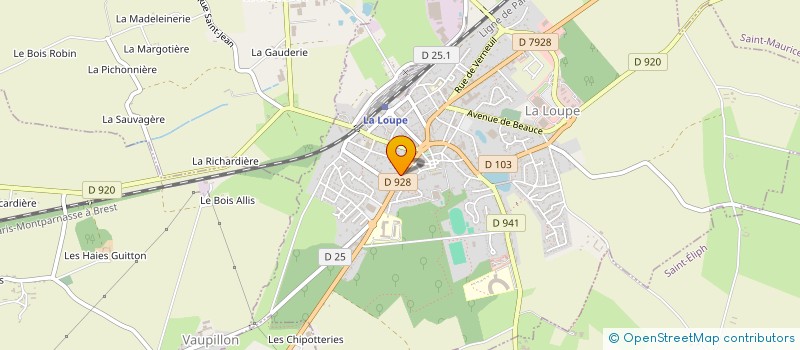 localisation de l'entreprise OGEC NOTRE DAME DE LA LOUPE à LA LOUPE