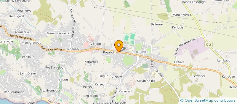localisation de l'entreprise OGEC NOTRE DAME DE LORETTE à PLOUHINEC