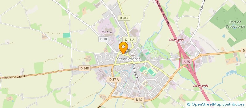 localisation de l'entreprise OGEC NOTRE DAME DE LOURDES  STEENVOORDE