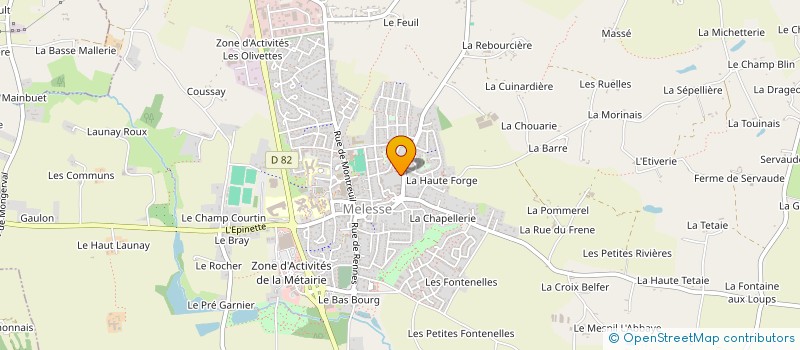 localisation de l'entreprise OGEC NOTRE DAME DE MONTREUIL LE GAST  MONTREUIL-LE-GAST