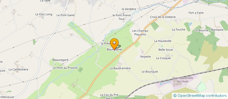 localisation de l'entreprise OGEC NOTRE DAME DES CHAMPS à SAINT-DENOUAL