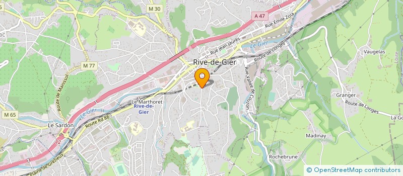 localisation de l'entreprise OGEC NOTRE DAME DES COLLINES  RIVE-DE-GIER