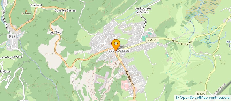 localisation de l'entreprise OGEC NOTRE DAME DES NEIGES  LES ROUSSES