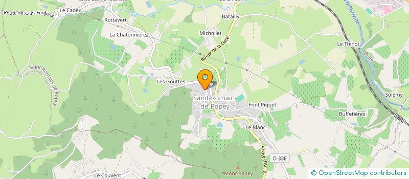 localisation de l'entreprise OGEC NOTRE DAME DES ROCHES  SAINT-ROMAIN-DE-POPEY