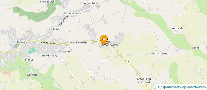 localisation de l'entreprise OGEC NOTRE DAME DU KRAN à SPEZET