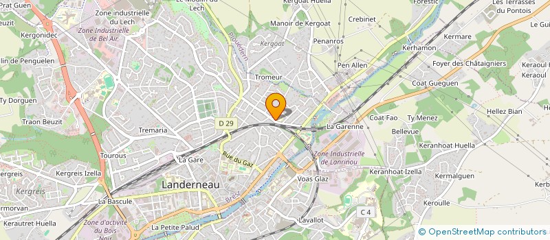 localisation de l'entreprise OGEC NOTRE DAME DU TROMEUR à LANDERNEAU