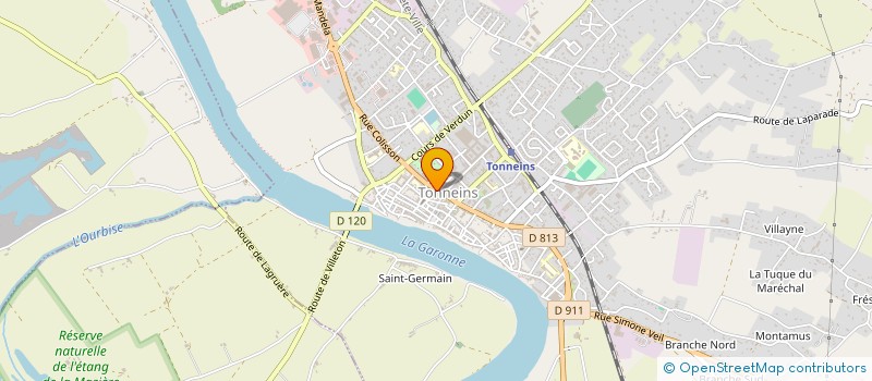 localisation de l'entreprise OGEC NOTRE DAME SAINT JEAN  TONNEINS