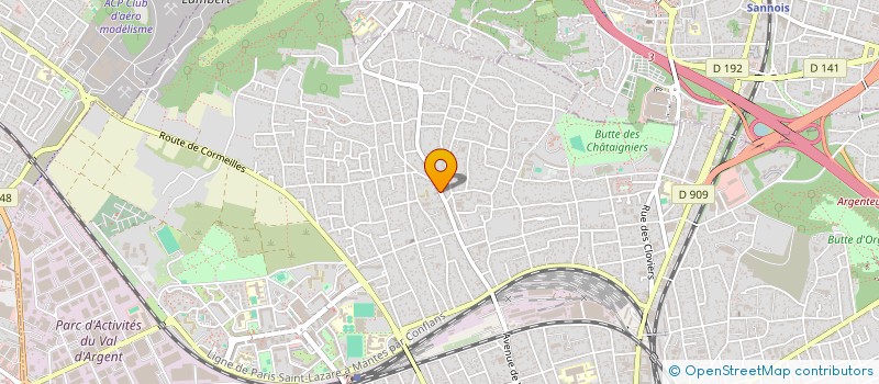 localisation de l'entreprise OGEC NOTRE DAME SAINT JOSEPH à ARGENTEUIL