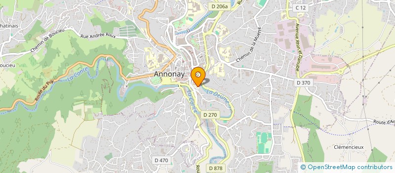 localisation de l'entreprise OGEC NOTRE-DAME SAINTE CLAIRE  ANNONAY