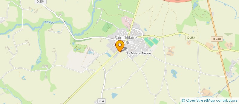 localisation de l'entreprise OGEC NOTRE DAME ST HILAIRE DU BOIS à LYS-HAUT-LAYON
