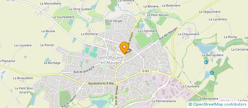 localisation de l'entreprise OGEC PRIMAIRE MATERNELLE à SEVREMOINE