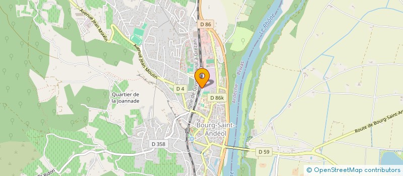 localisation de l'entreprise OGEC RIVIER VERNET à BOURG-SAINT-ANDEOL