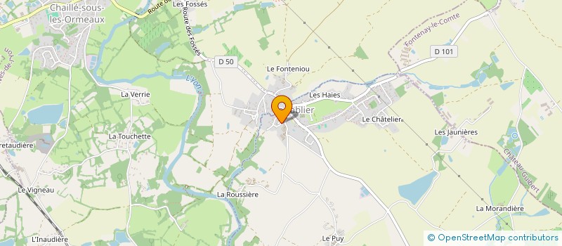 localisation de l'entreprise OGEC RPI DE L'YON  LE TABLIER