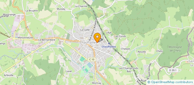 localisation de l'entreprise OGEC RUE LOUIS MARTIN à CHAUFFAILLES