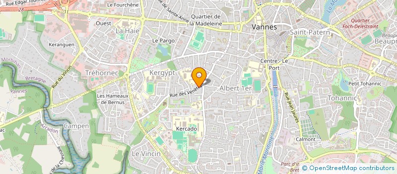 localisation de l'entreprise OGEC SACRE COEUR à VANNES