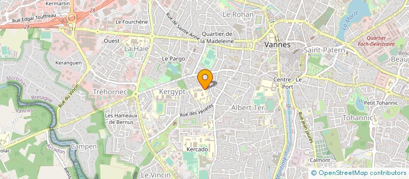 localisation de l'entreprise OGEC SACRE COEUR à VANNES