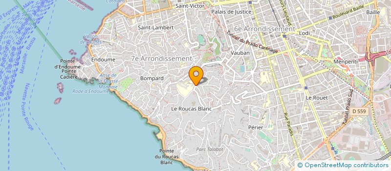 localisation de l'entreprise OGEC SACRE COEUR ROUCAS à MARSEILLE
