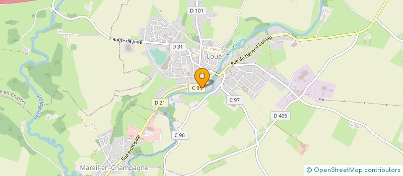 localisation de l'entreprise OGEC SACRE COEUR SAINT MICHEL  LOUE