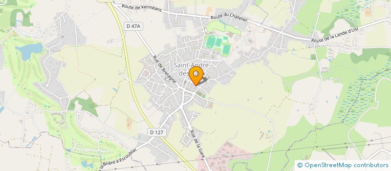 localisation de l'entreprise OGEC SAINT ANDRE DES EAUX  SAINT-ANDRE-DES-EAUX