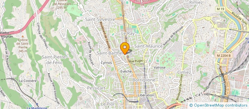 localisation de l'entreprise OGEC SAINT BARTHELEMY à NICE