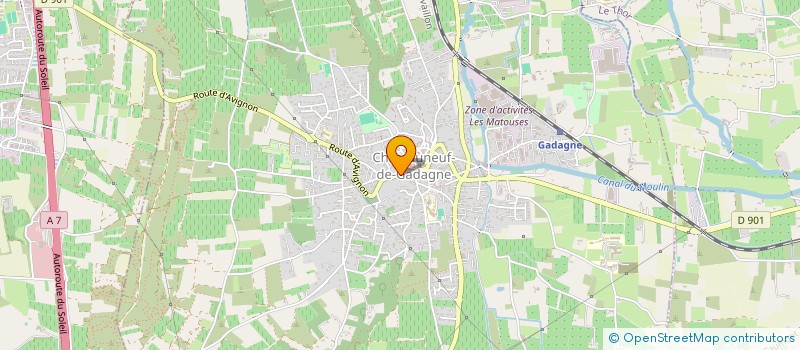 localisation de l'entreprise OGEC SAINT CHARLES  CHATEAUNEUF-DE-GADAGNE