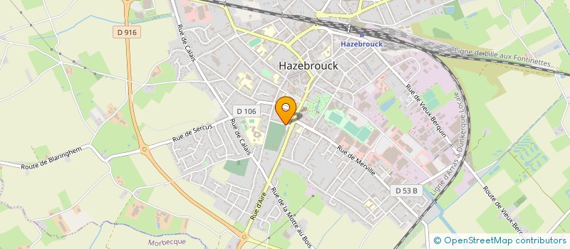 localisation de l'entreprise OGEC SAINT ELOI HAZEBROUCK à HAZEBROUCK