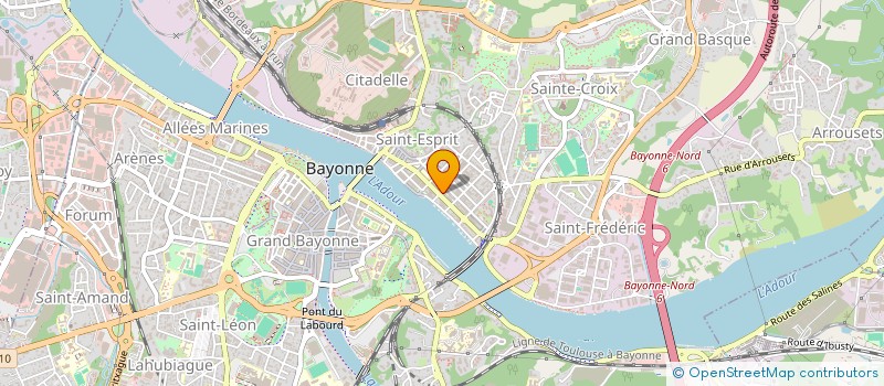 localisation de l'entreprise OGEC SAINT ESPRIT  BAYONNE