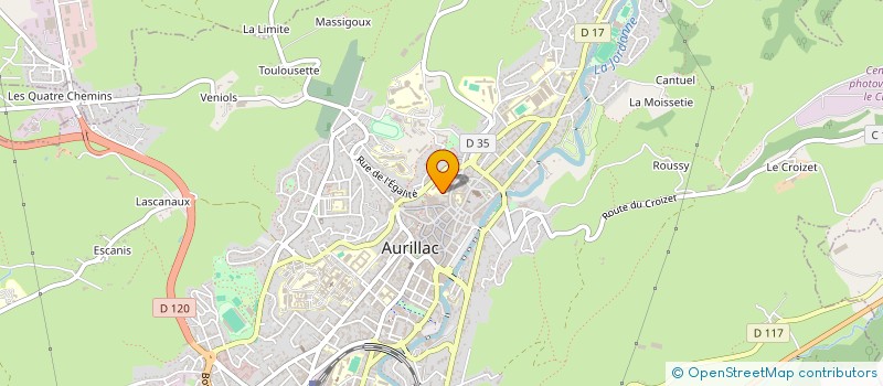 localisation de l'entreprise OGEC SAINT GERAUD ENFANT JESUS à AURILLAC