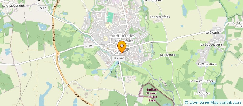 localisation de l'entreprise OGEC SAINT JACQUES  MOUTIERS-LES-MAUXFAITS