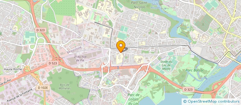 localisation de l'entreprise OGEC SAINT JEAN DE LA BARRE à ANGERS