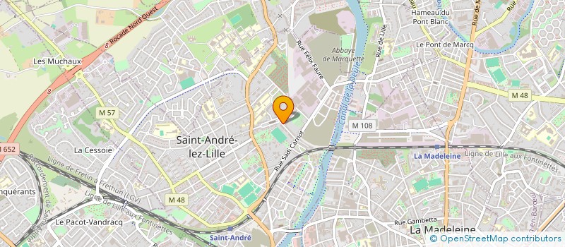 localisation de l'entreprise OGEC SAINT JOSEPH  SAINT-ANDRE-LEZ-LILLE