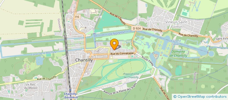 localisation de l'entreprise OGEC SAINT LOUIS  CHANTILLY