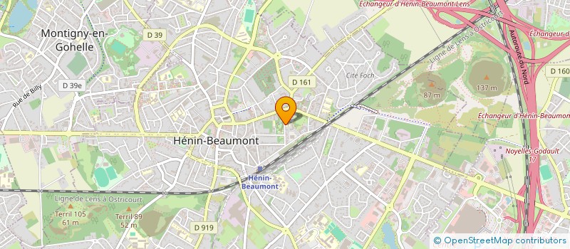 localisation de l'entreprise OGEC SAINT LOUIS JEANNE D'ARC  HENIN-BEAUMONT