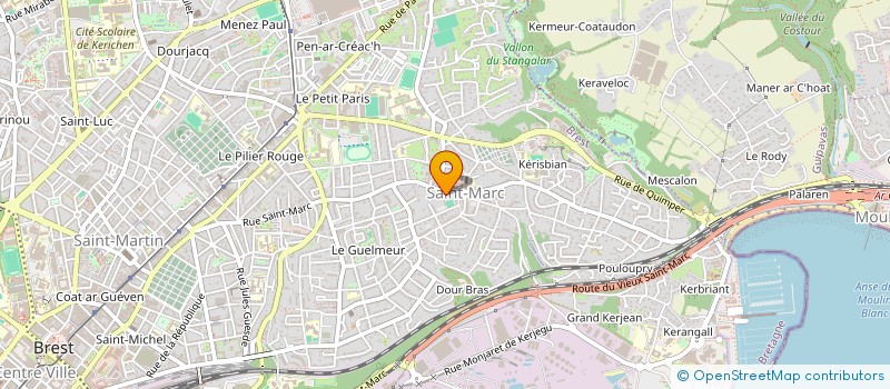 localisation de l'entreprise OGEC SAINT MARC à BREST