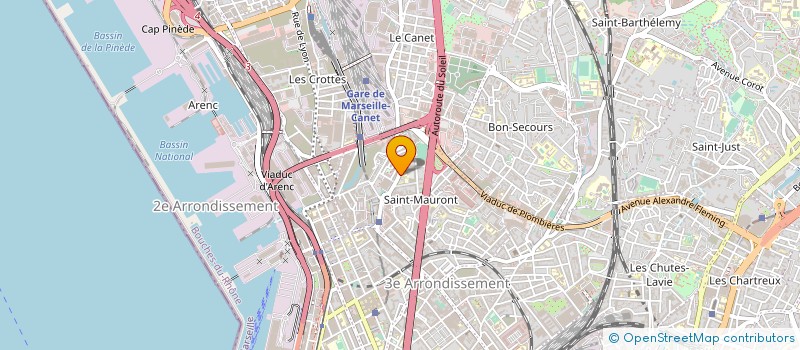 localisation de l'entreprise OGEC SAINT MAURONT à MARSEILLE