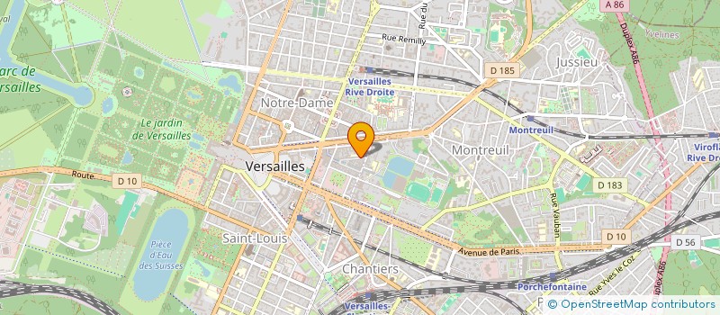 localisation de l'entreprise OGEC SAINT PIERRE à VERSAILLES