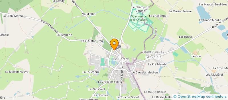 localisation de l'entreprise OGEC SAINT SEBASTIEN  LE PERTRE