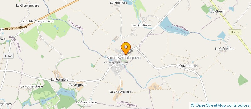localisation de l'entreprise OGEC SAINT SYMPHORIEN à LA BRUFFIERE