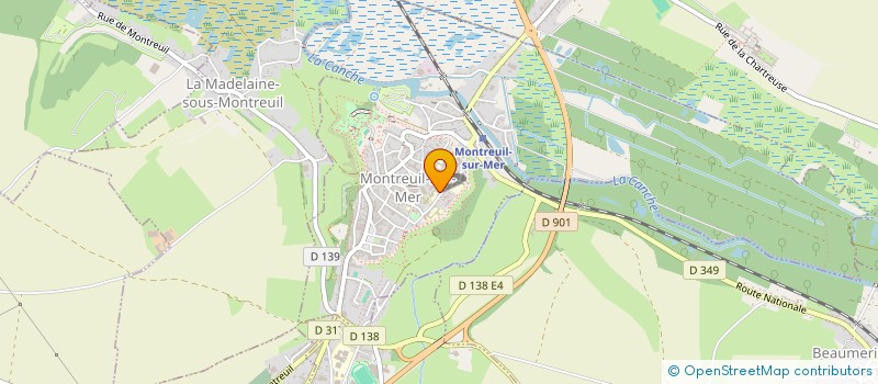 localisation de l'entreprise OGEC SAINTE AUSTREBERTHE  MONTREUIL-SUR-MER