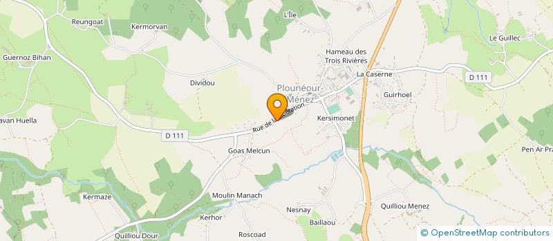 localisation de l'entreprise OGEC SAINTE BARBE à PLOUNEOUR-MENEZ