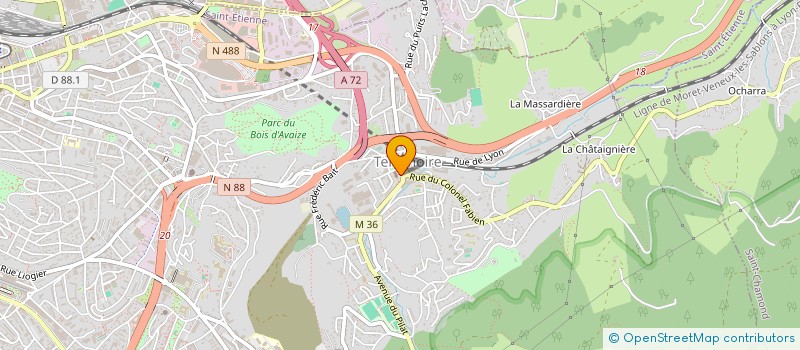 localisation de l'entreprise OGEC SAINTE BLANDINE  SAINT-ETIENNE