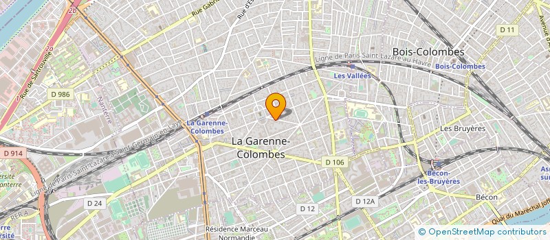 localisation de l'entreprise OGEC SAINTE GENEVIEVE à LA GARENNE-COLOMBES