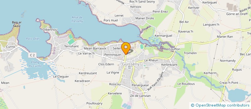 localisation de l'entreprise OGEC SAINTE JEANNE D'ARC  GUISSENY