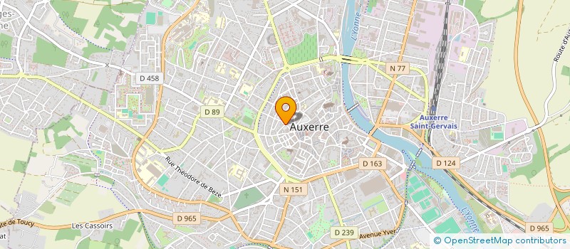 localisation de l'entreprise OGEC SAINTE MARIE à AUXERRE