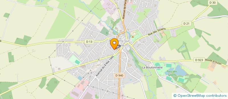 localisation de l'entreprise OGEC SAINTE SOLANGE  AUBIGNY-SUR-NERE