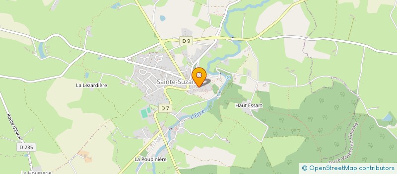 localisation de l'entreprise OGEC SAINTE-SUZANNE  SAINTE-SUZANNE-ET-CHAMMES