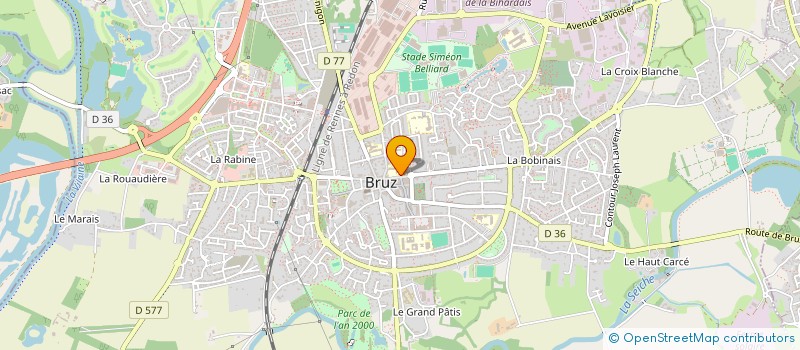 localisation de l'entreprise OGEC SAINTE THEODORE GUERIN  BRUZ